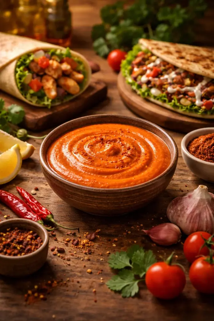 Spicy Red Shawarma Sauce