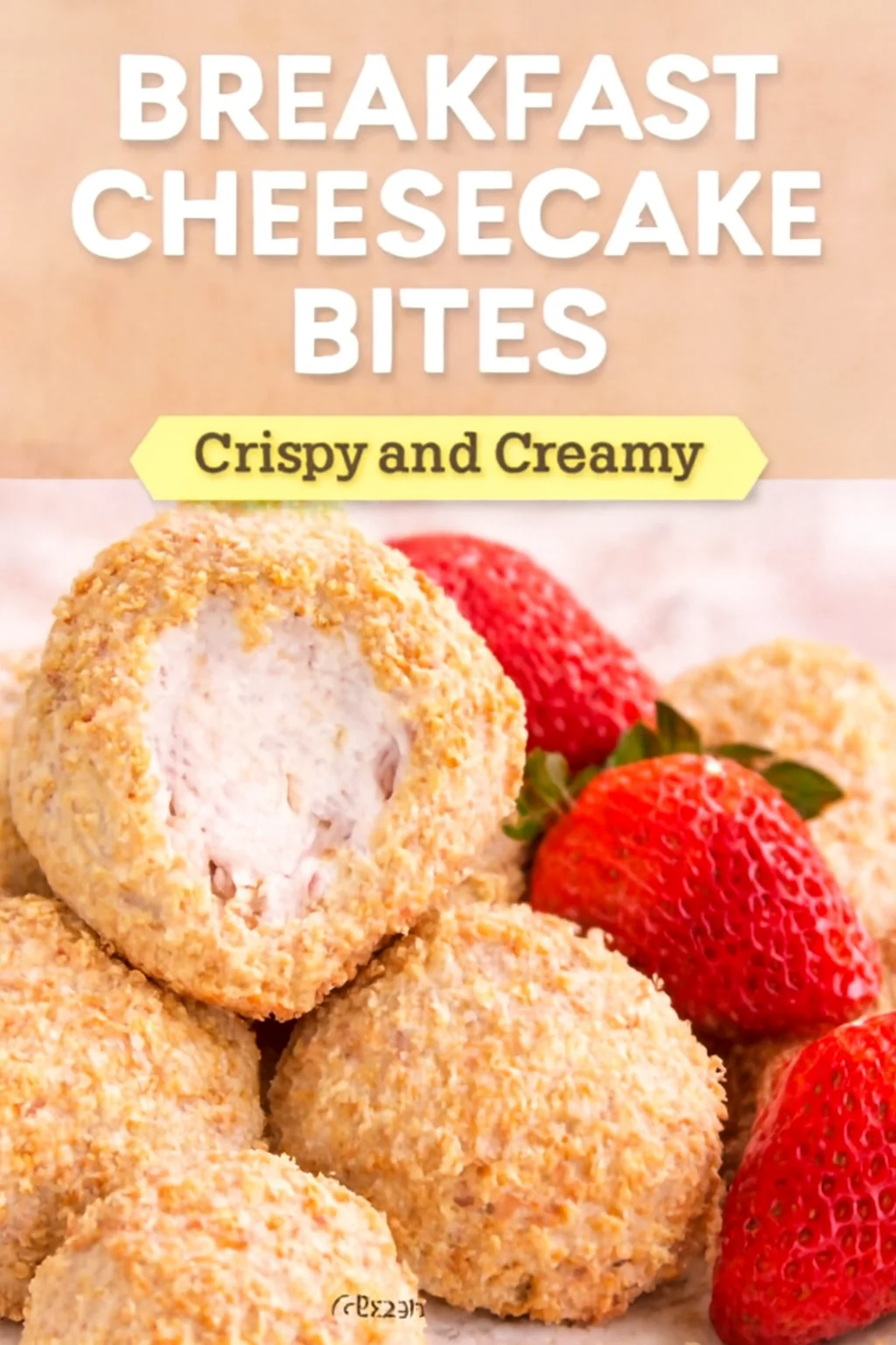 STRAWBERRY CHEESECAKE BITES