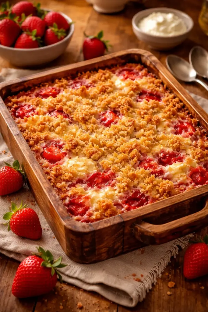 Strawberry Cheesecake Dump Dessert