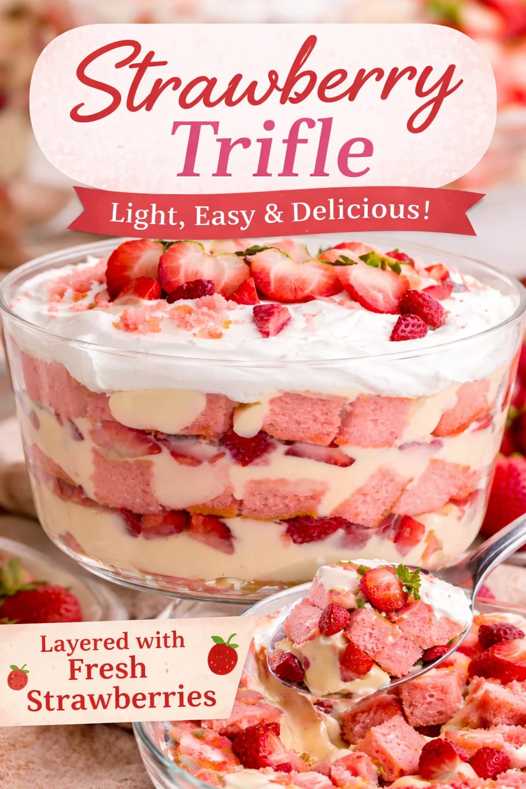 Strawberry Cheesecake Trifle