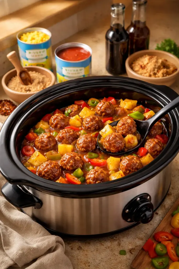 Sweet and Sour meatballs