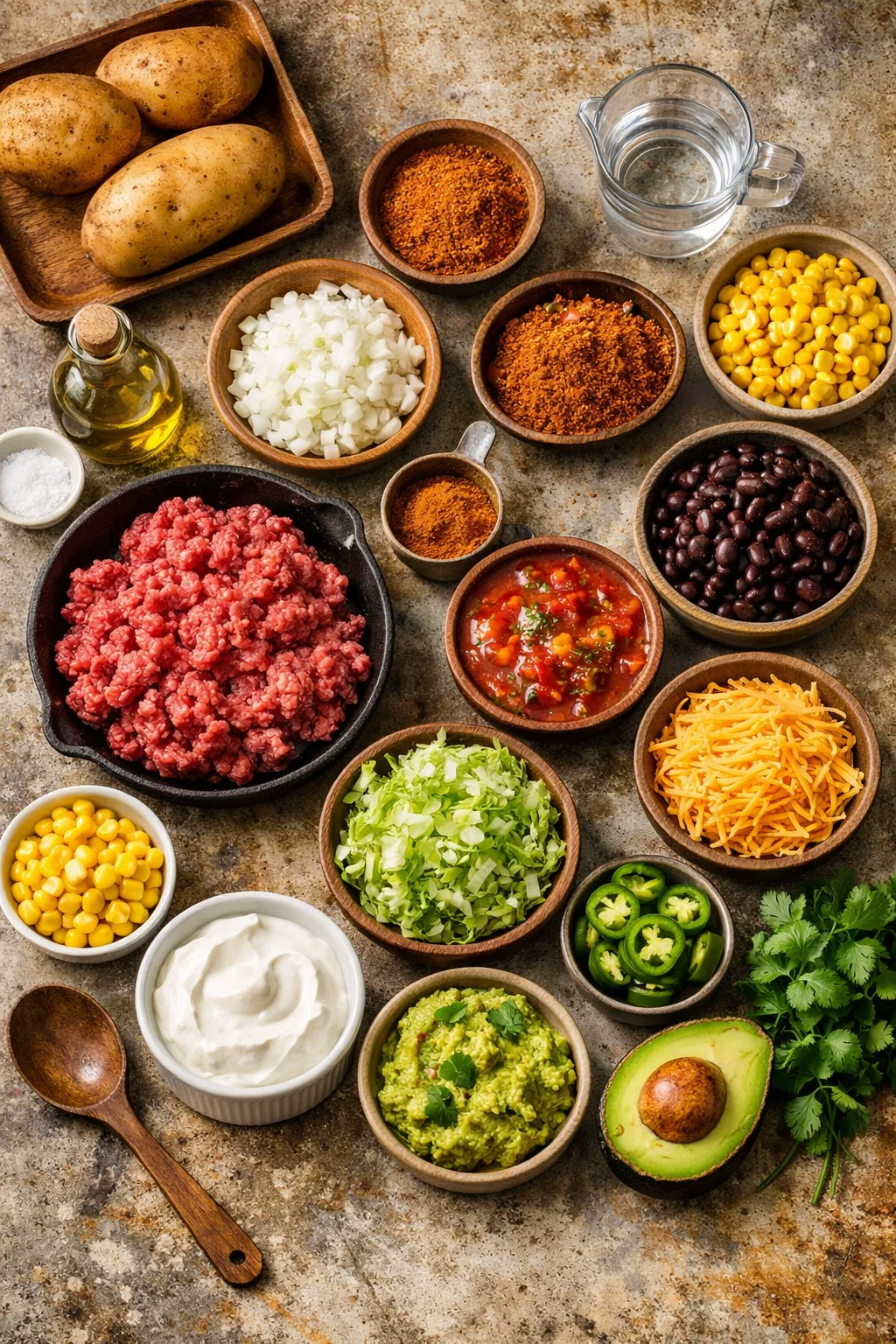 Taco Stuffed Poatoes