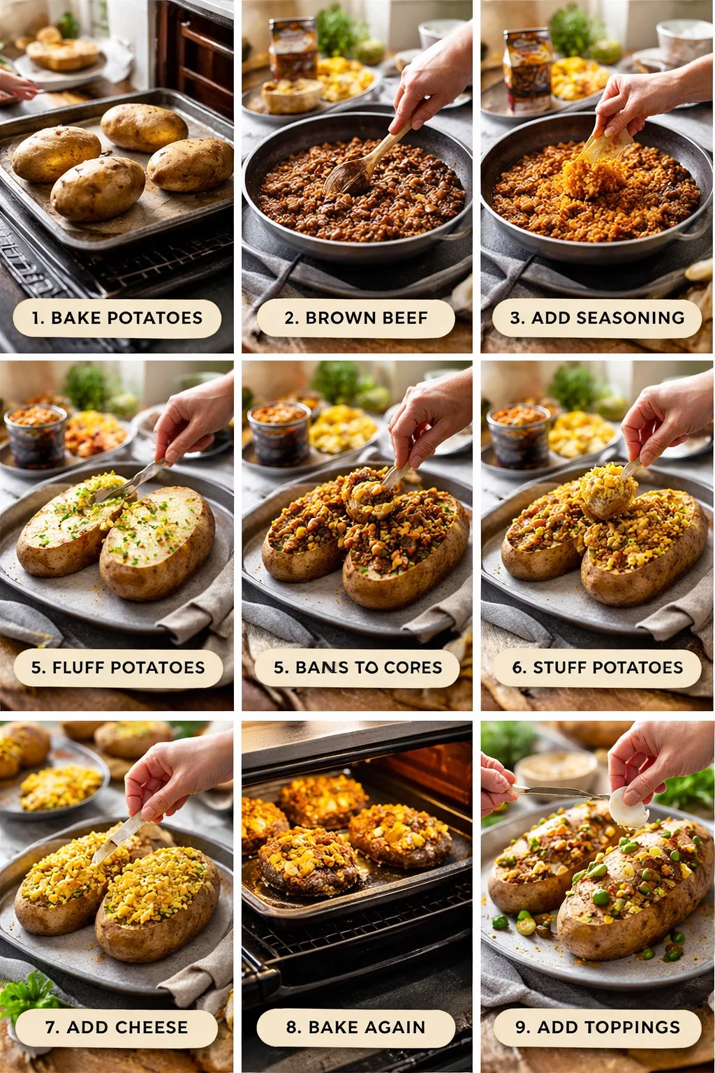 Taco Stuffed Poatoes