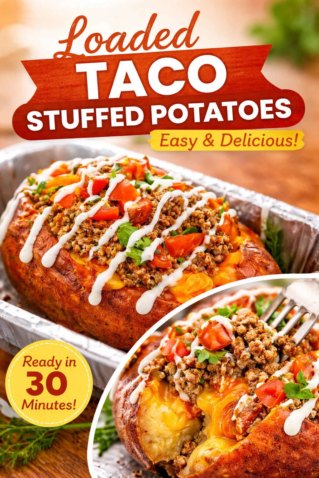 Taco Stuffed Poatoes
