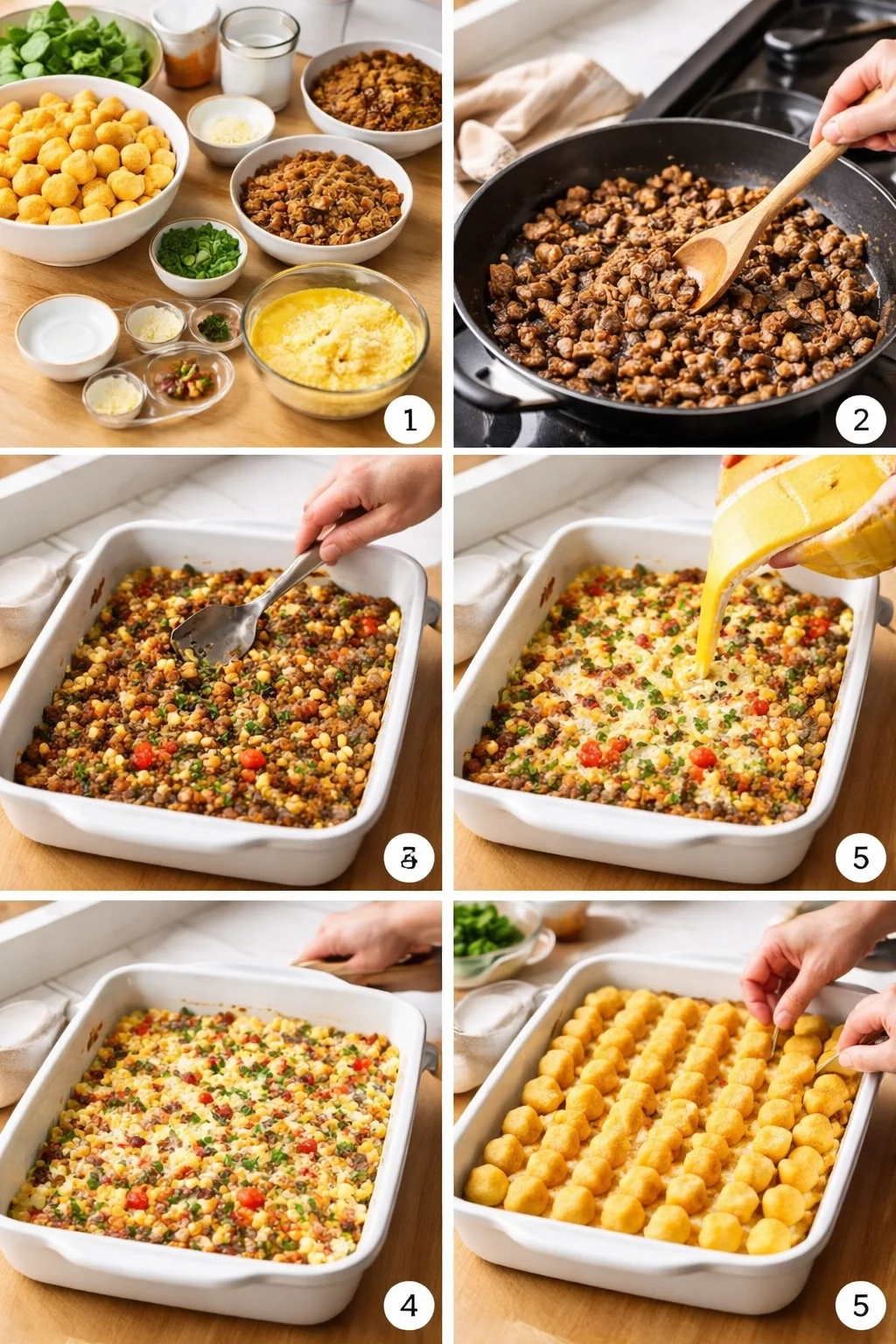 Tater Tot Breakfast Casserole