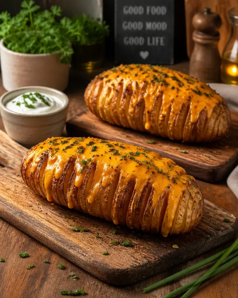 Air Fryer Hasselback Potatoes