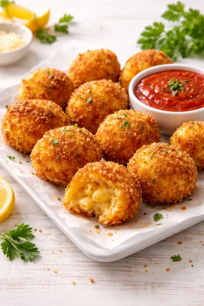 Air Fryer Mac and Cheese Bites