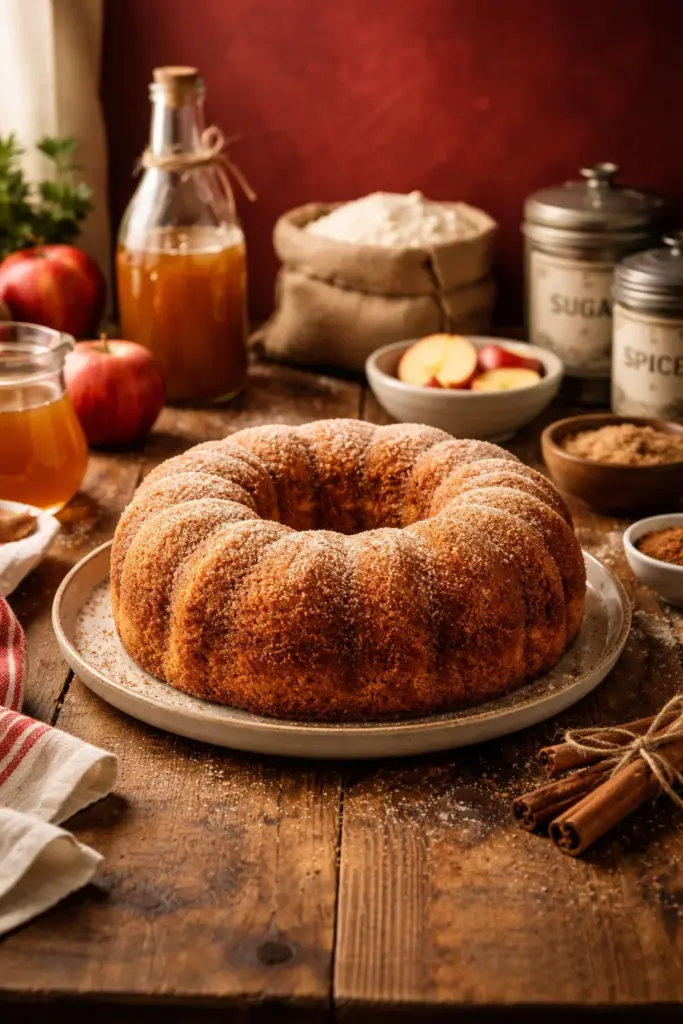 Apple Cider Doughnut Cake