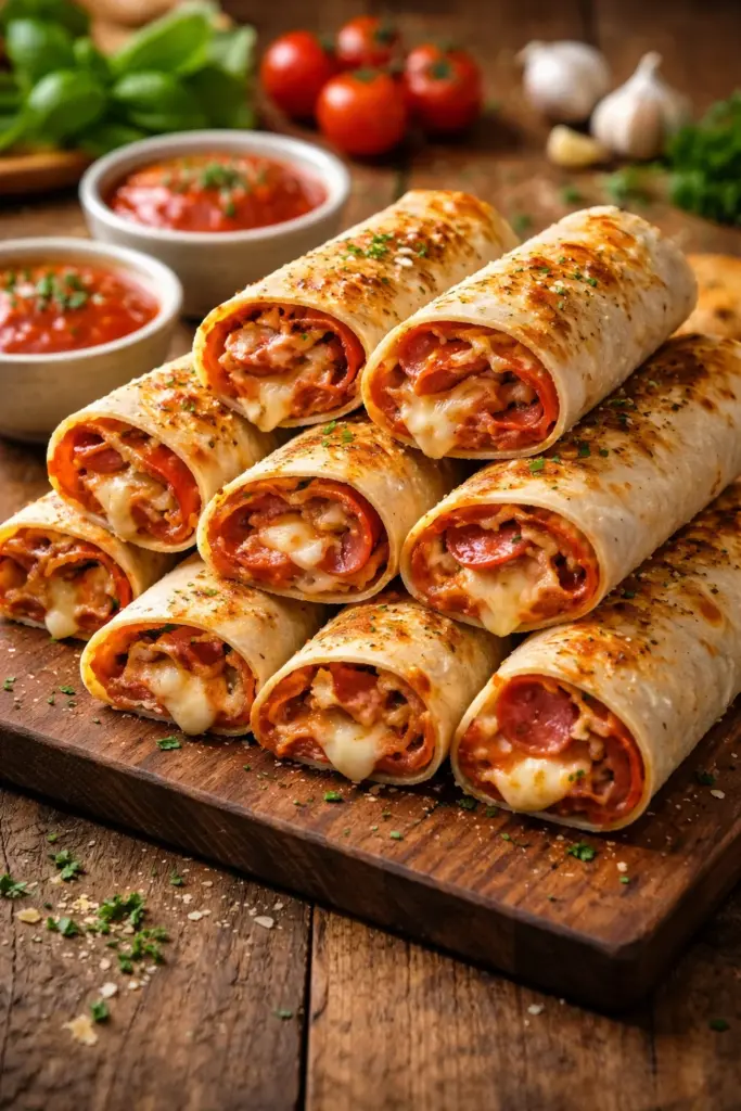 BAKED PIZZA WRAPS