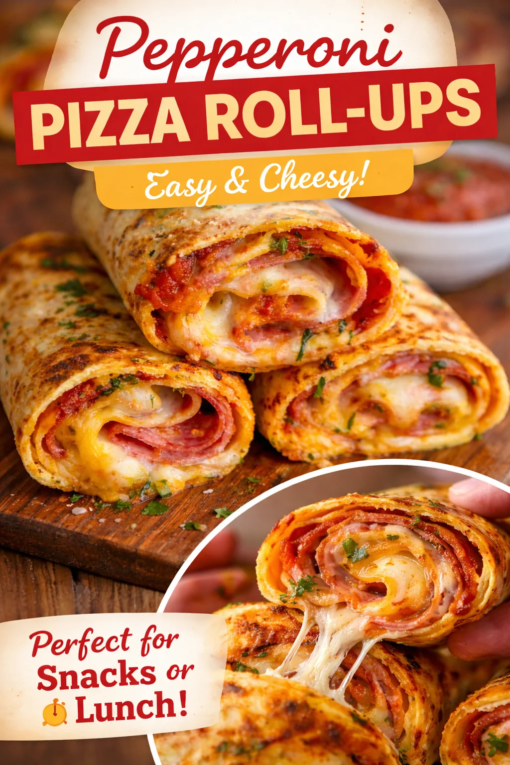 BAKED PIZZA WRAPS