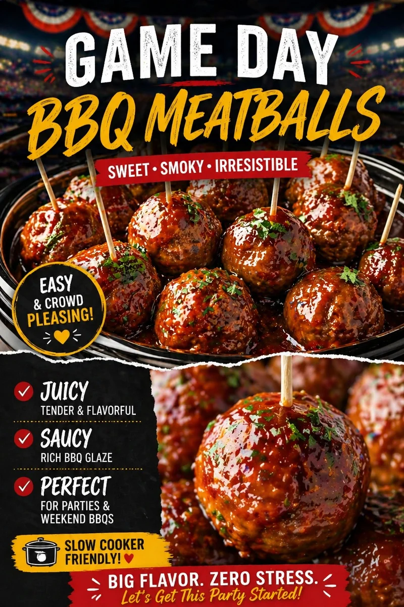 BBQ Crockpot Meatballs