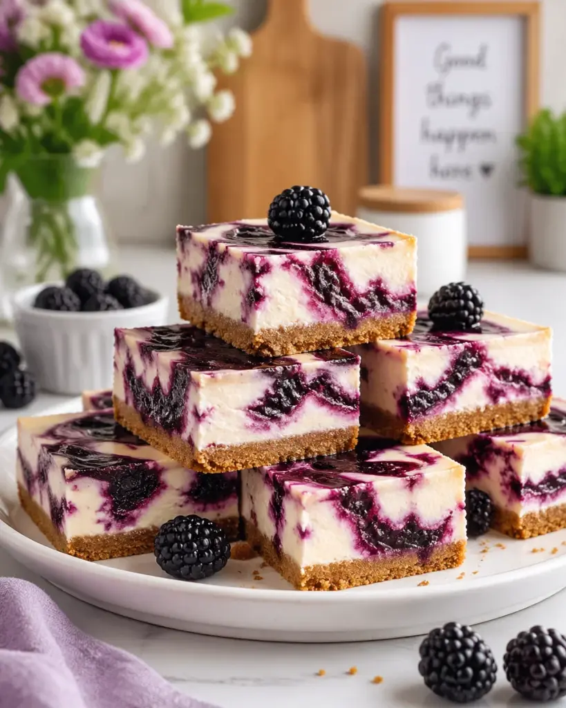 Blackberry Cheesecake Bars