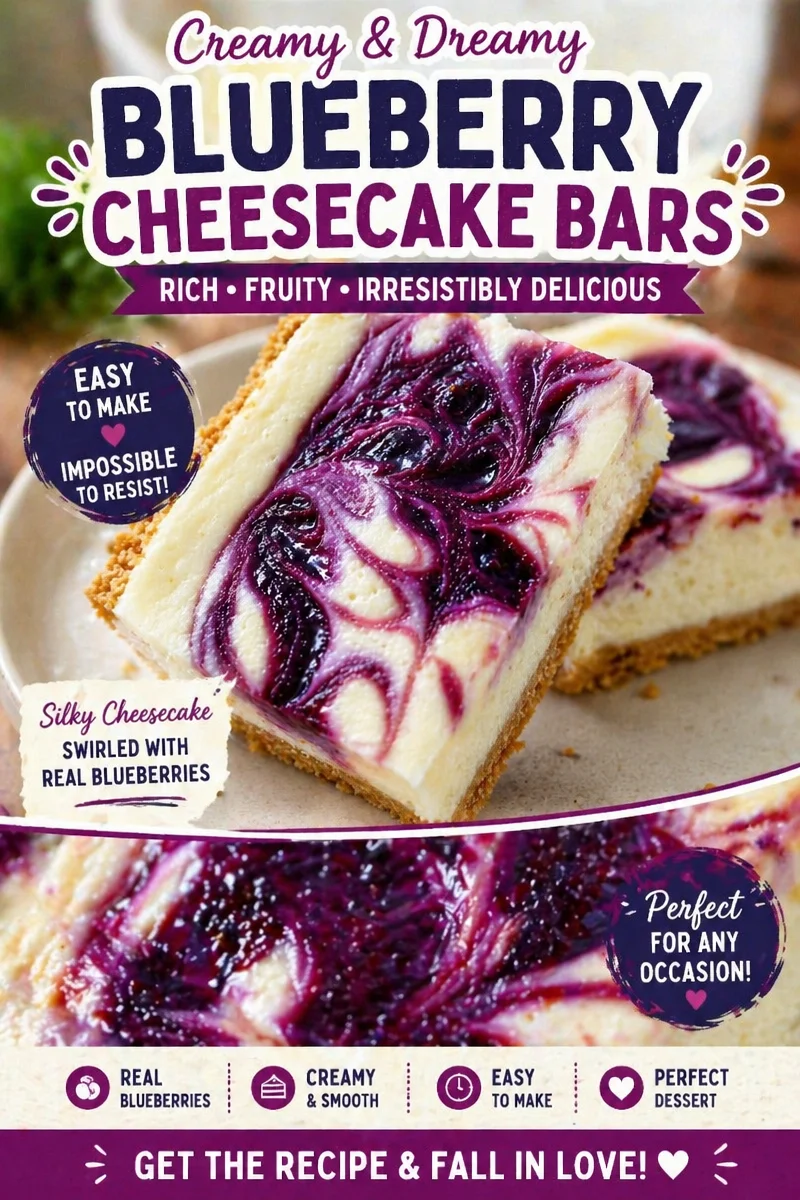 BLACKBERRY CHEESECAKE BARS