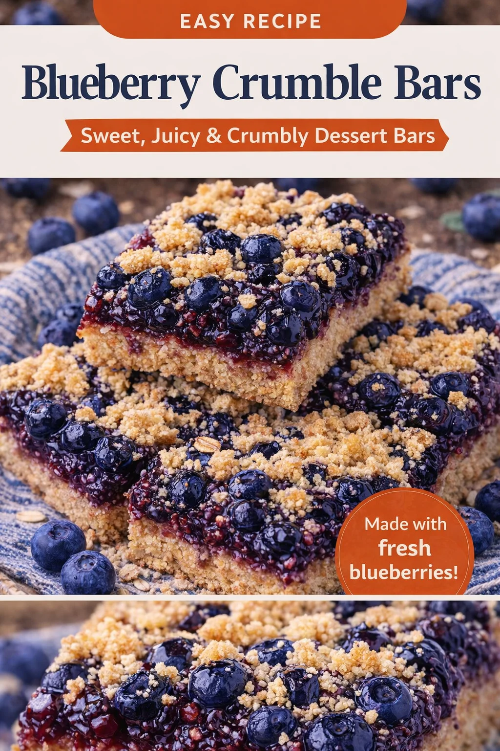 BLUEBERRY OATMEAL BARS