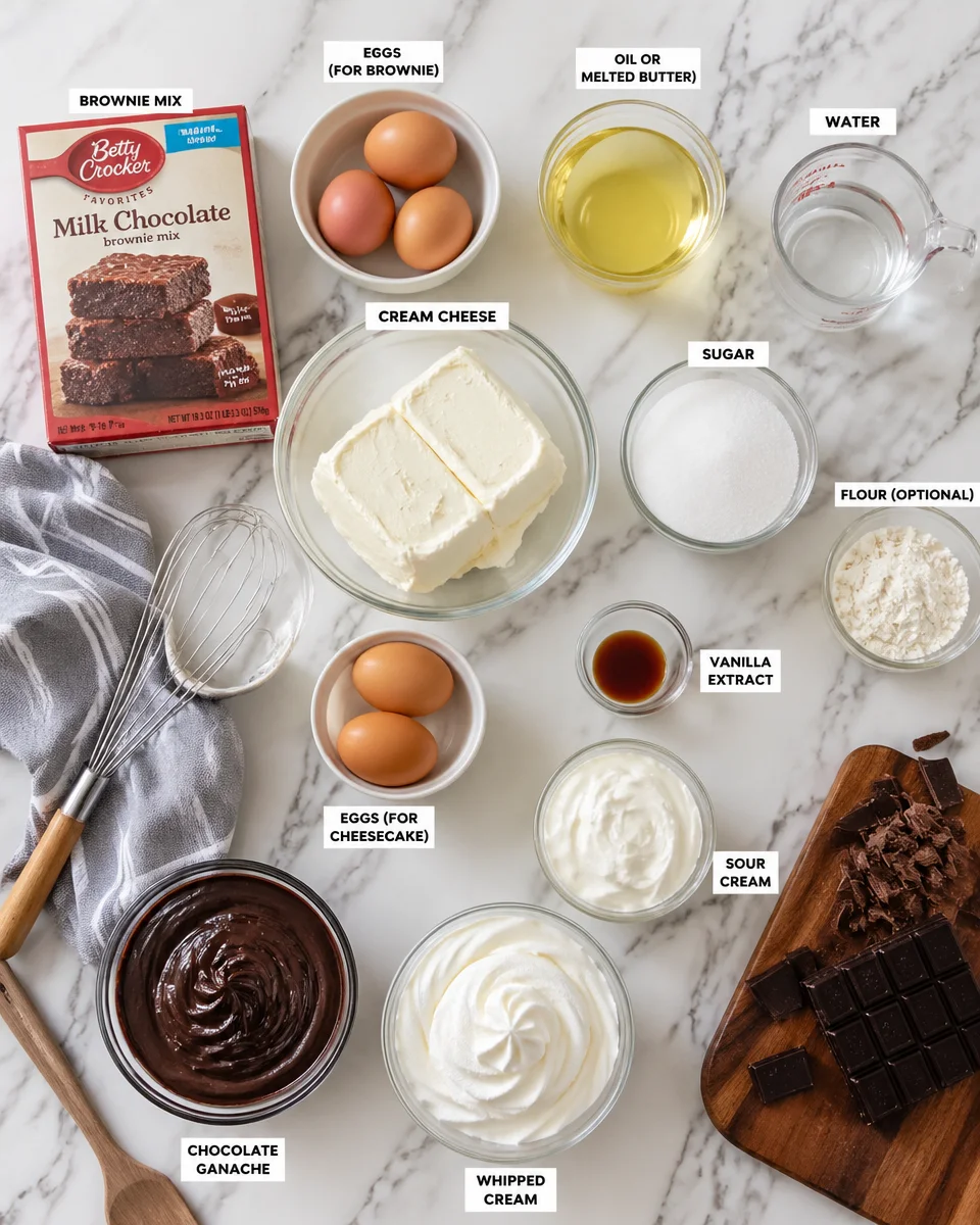 BROWNIE BOTTOM CHEESECAKE