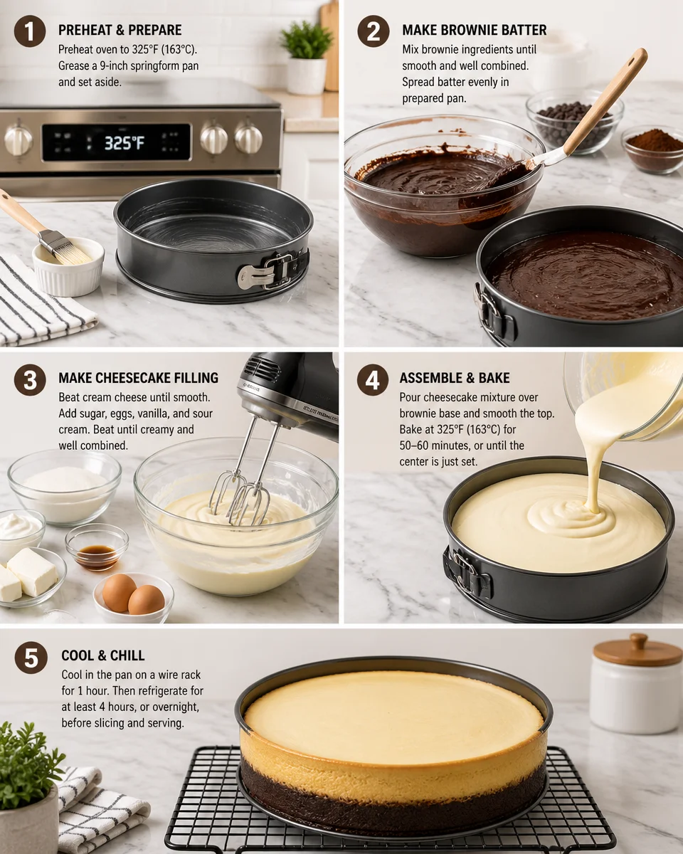 BROWNIE BOTTOM CHEESECAKE