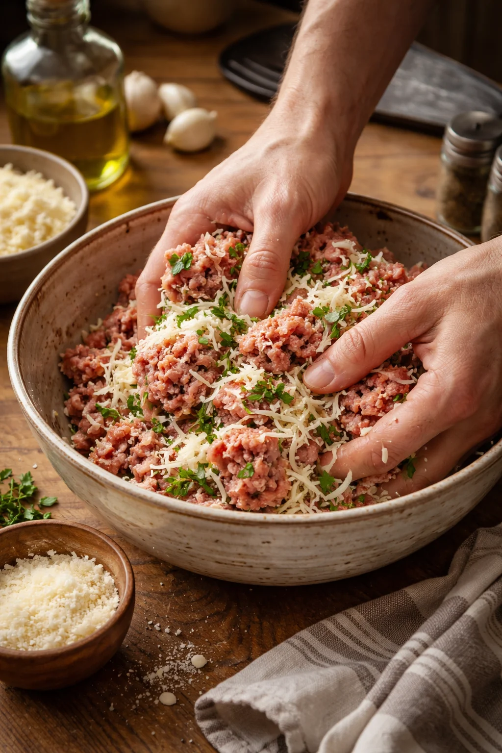 Cheese Stuffed Meatballs