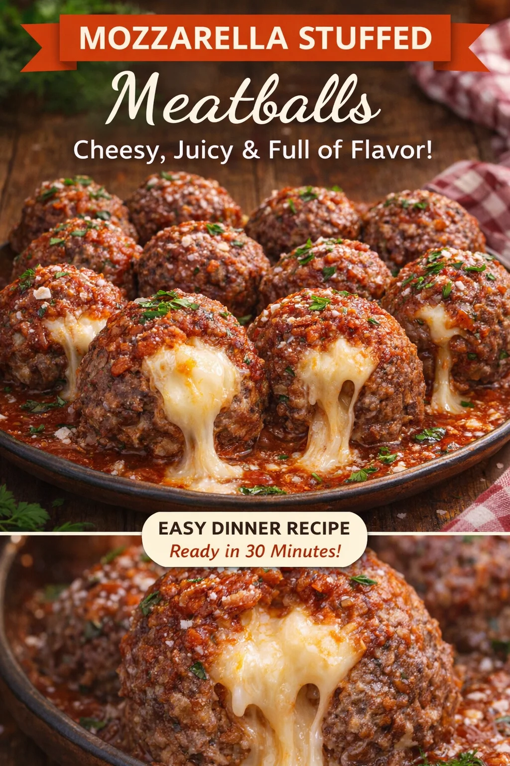 Cheese Stuffed Meatballs