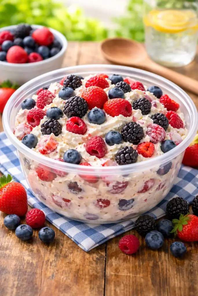 CHEESECAKE SUMMER BERRY SALAD