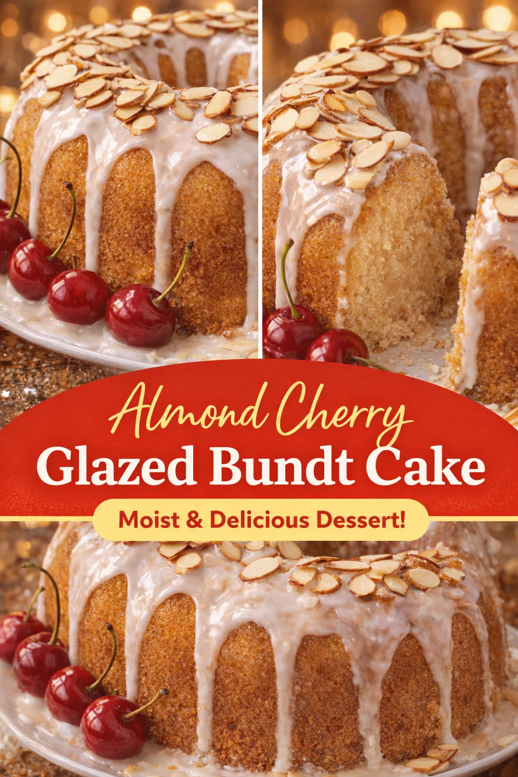 CHERRY ALMOND BUNDT CAKE