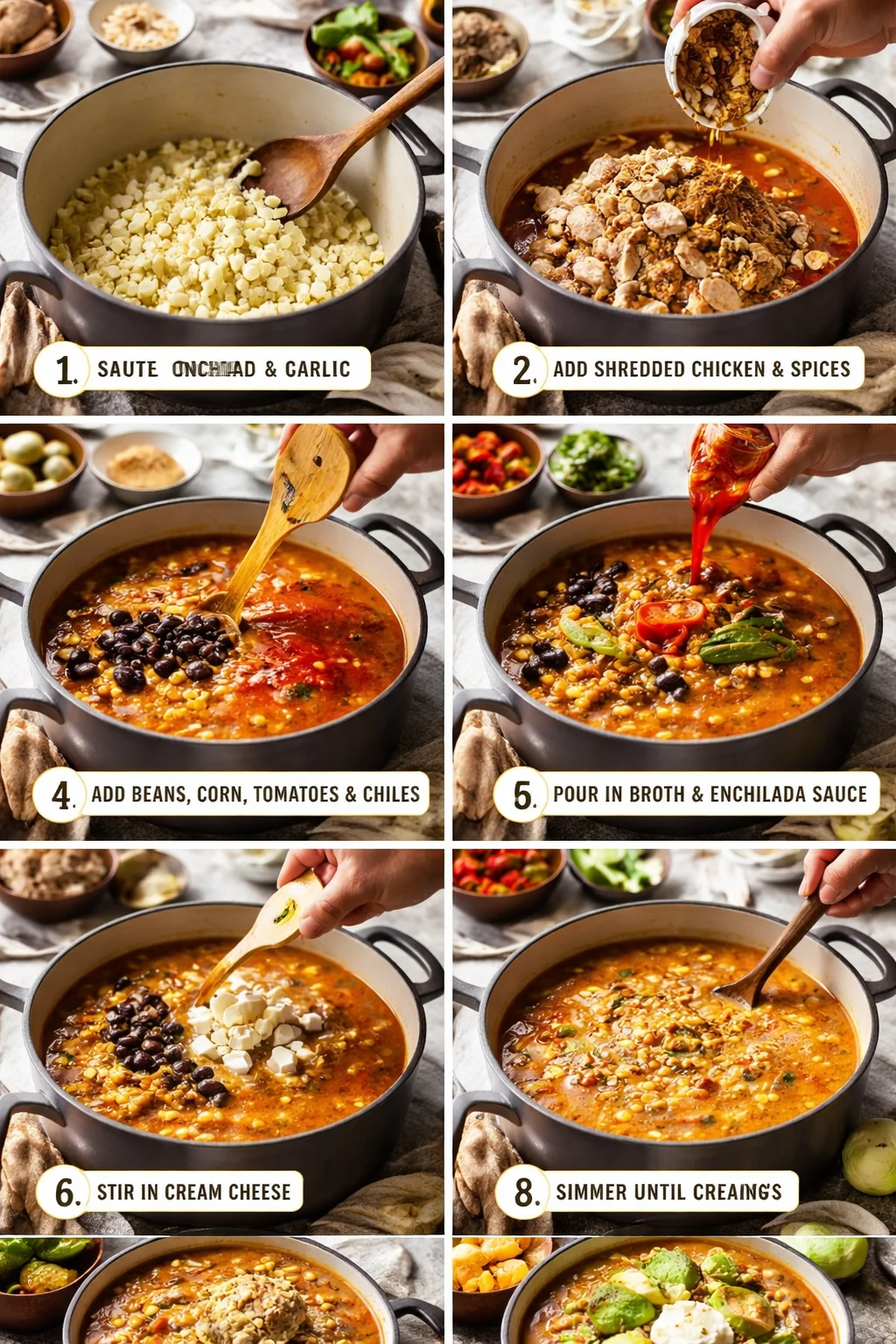 CHICKEN ENCHILADA SOUP