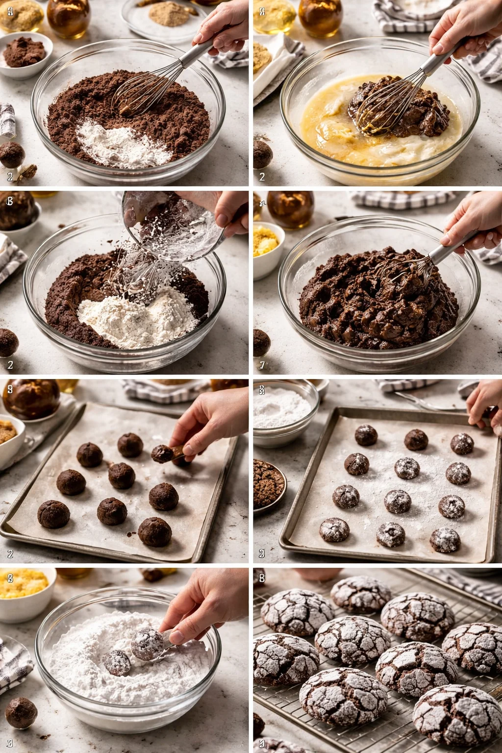 Chocolate Crinkle Cookies