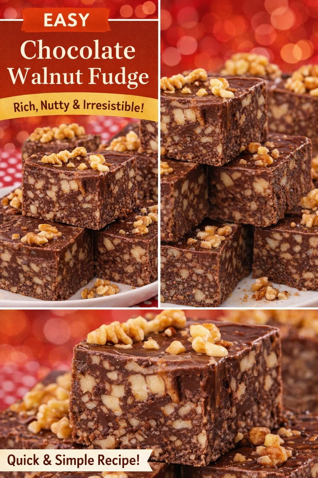 CHOCOLATE WALNUT FUDGE