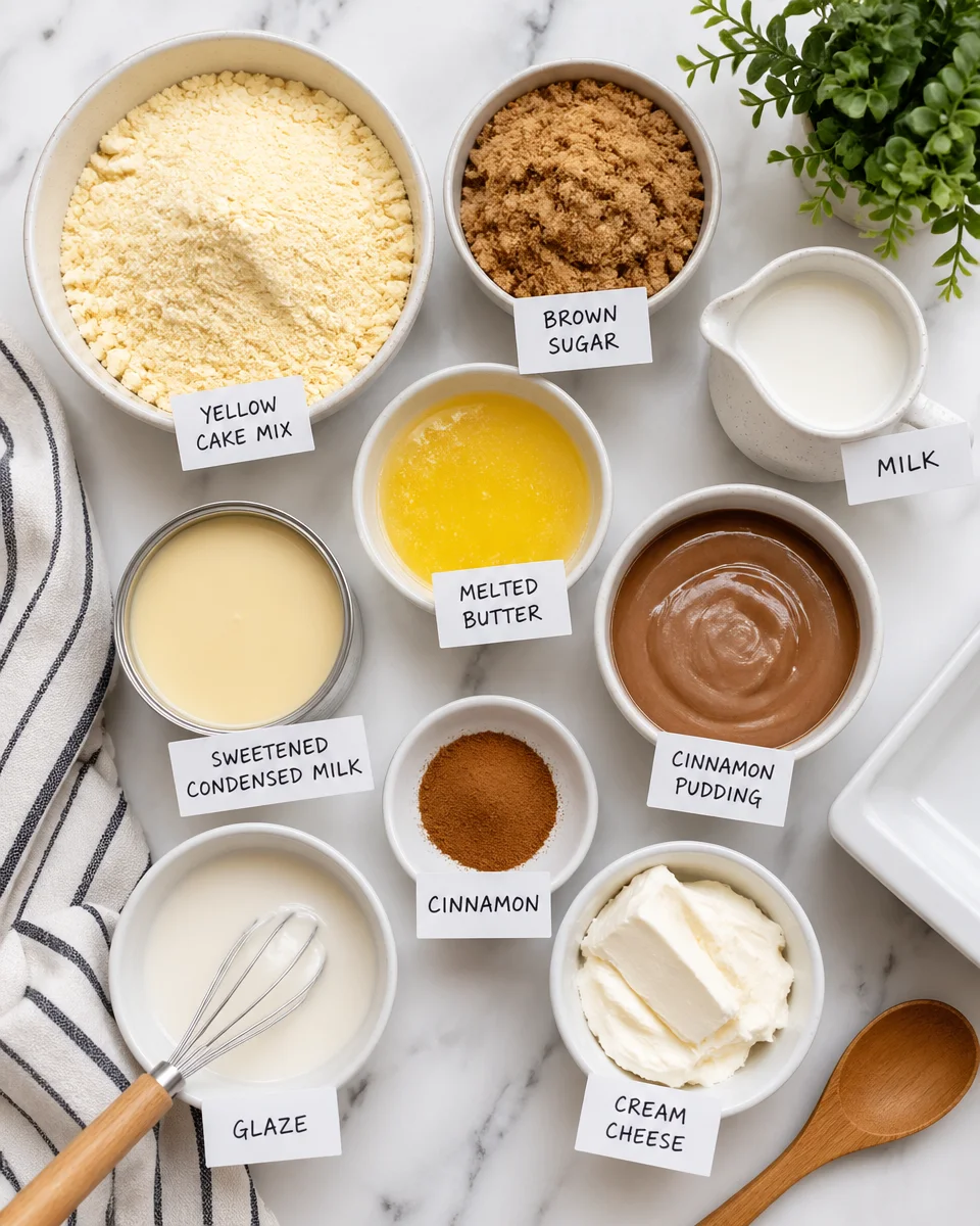 CINNAMON ROLL POKE CAKE