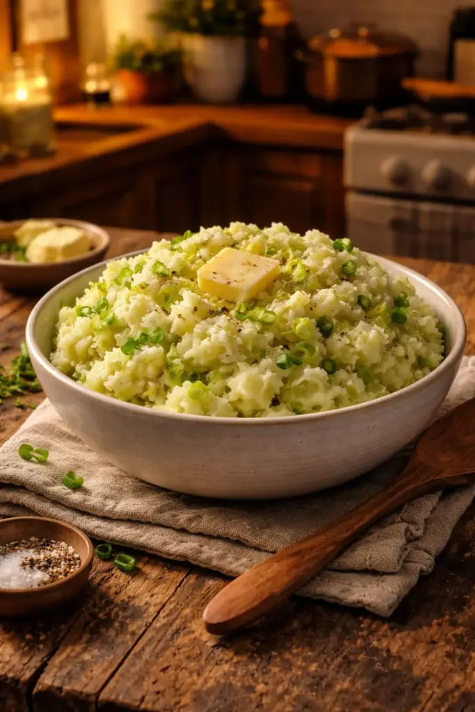 COLCANNON – Irish Mashed Potatoes