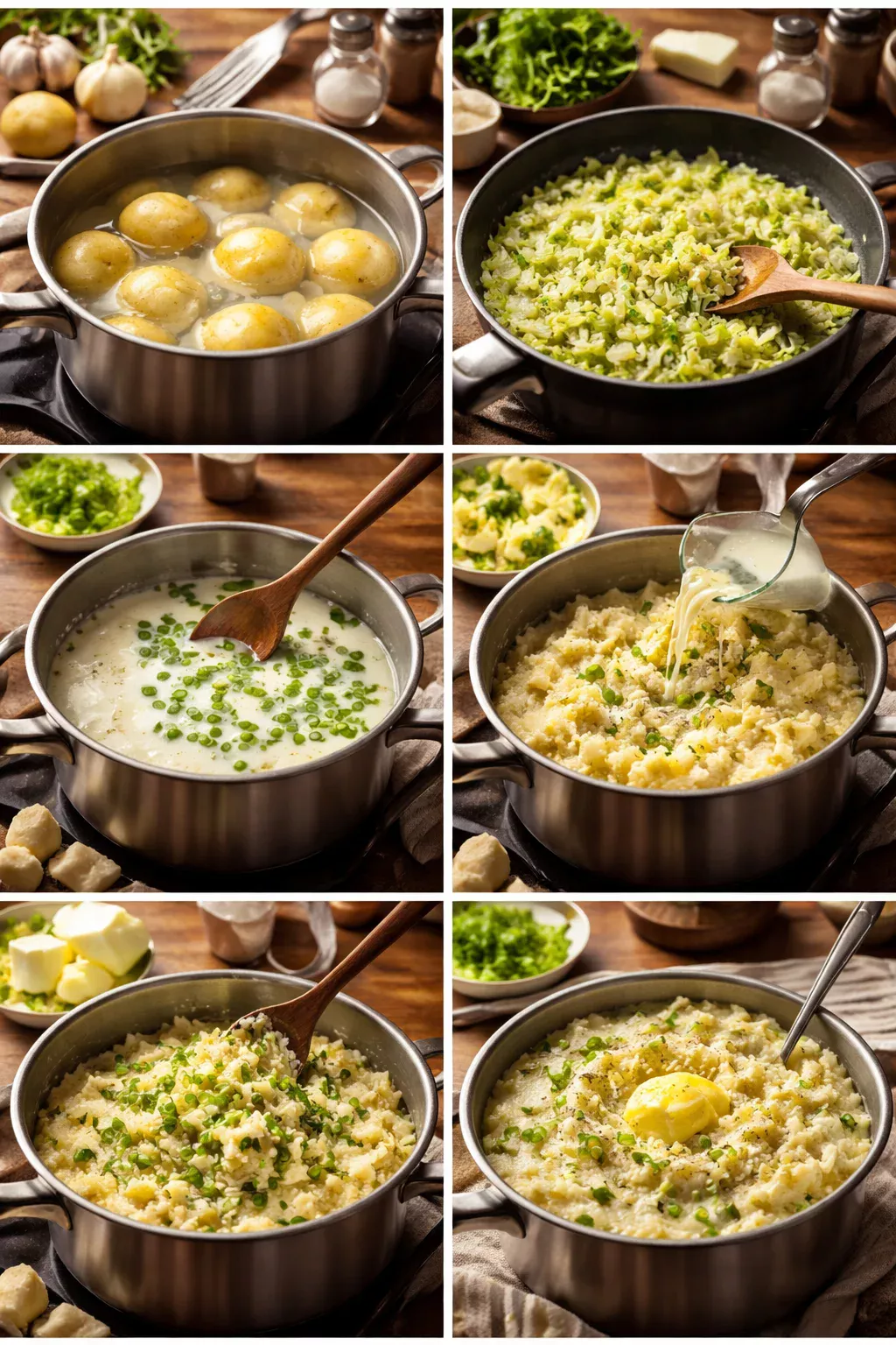 COLCANNON - Irish Mashed Potatoes