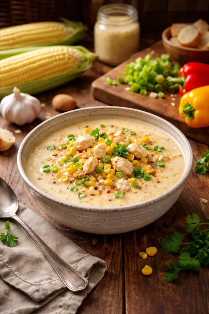 Corn and Crab Bisque