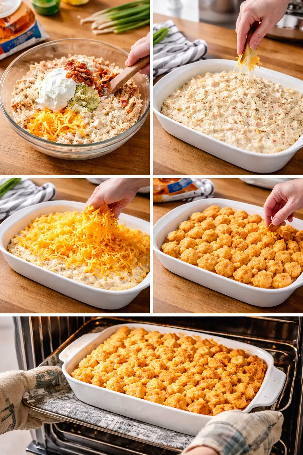 Cracked Out Chicken Tater Tot Casserole