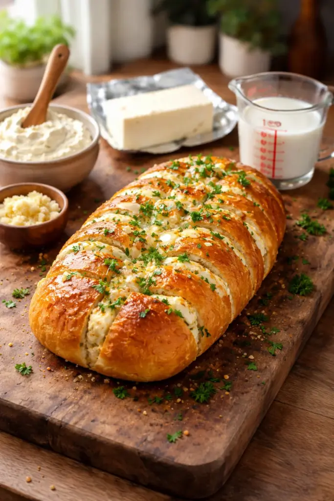 Cream Cheese Garlic Bread