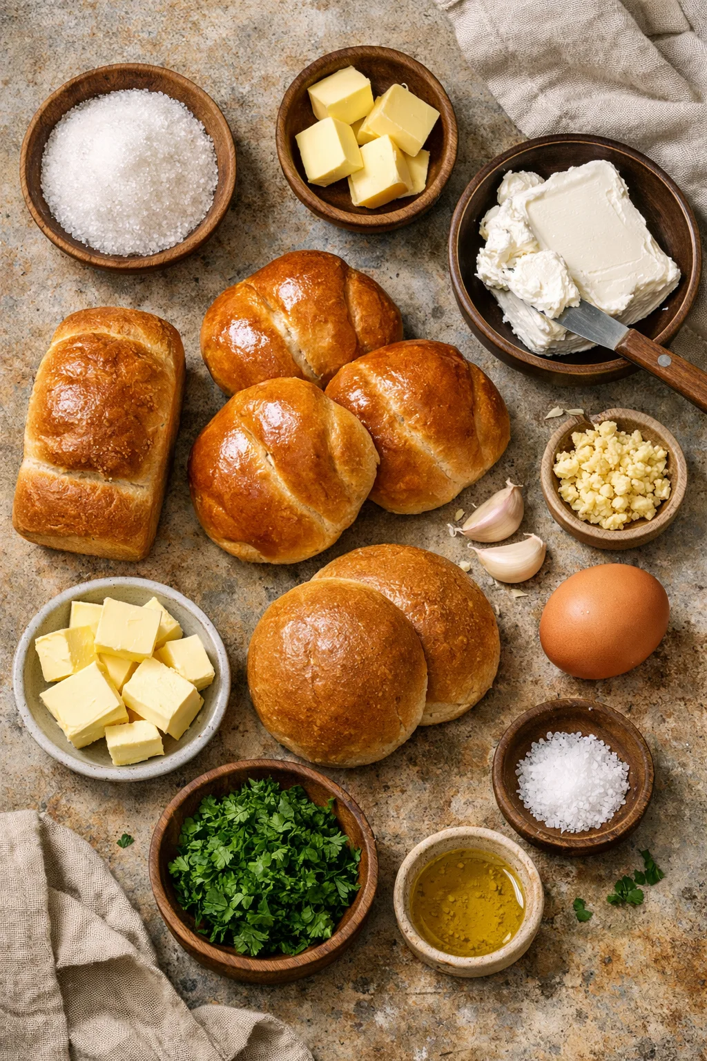 Cream Cheese Garlic Bread