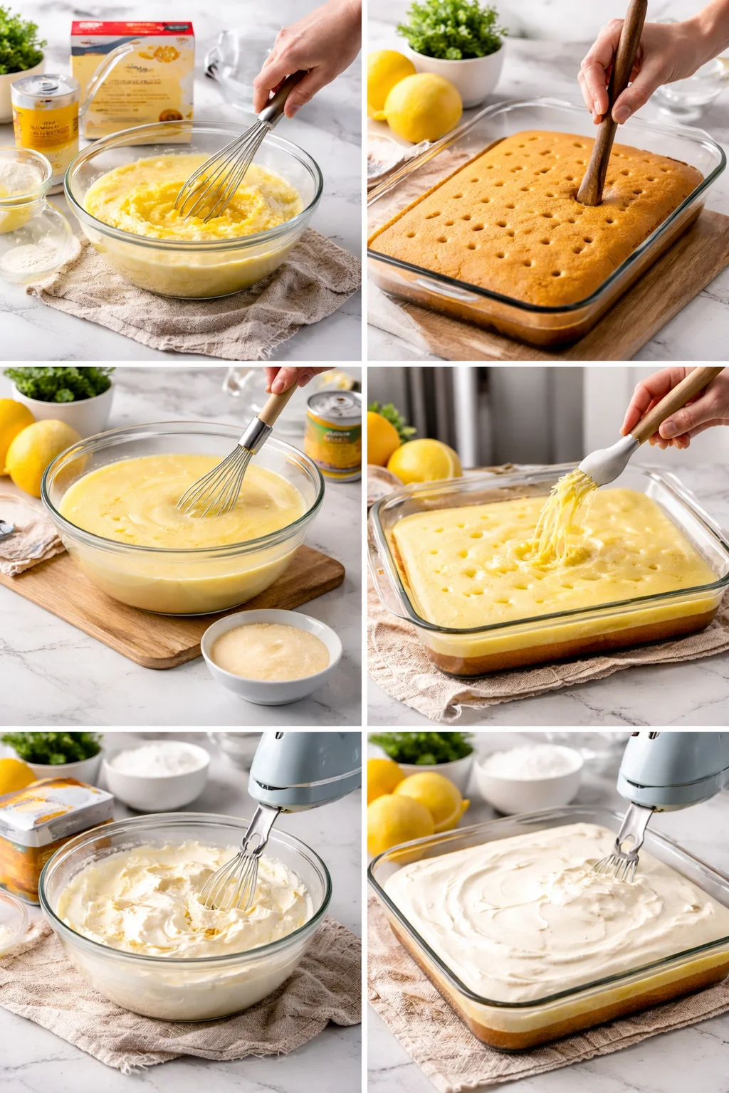 CREAM CHEESE LEMONADE POKE CAKE