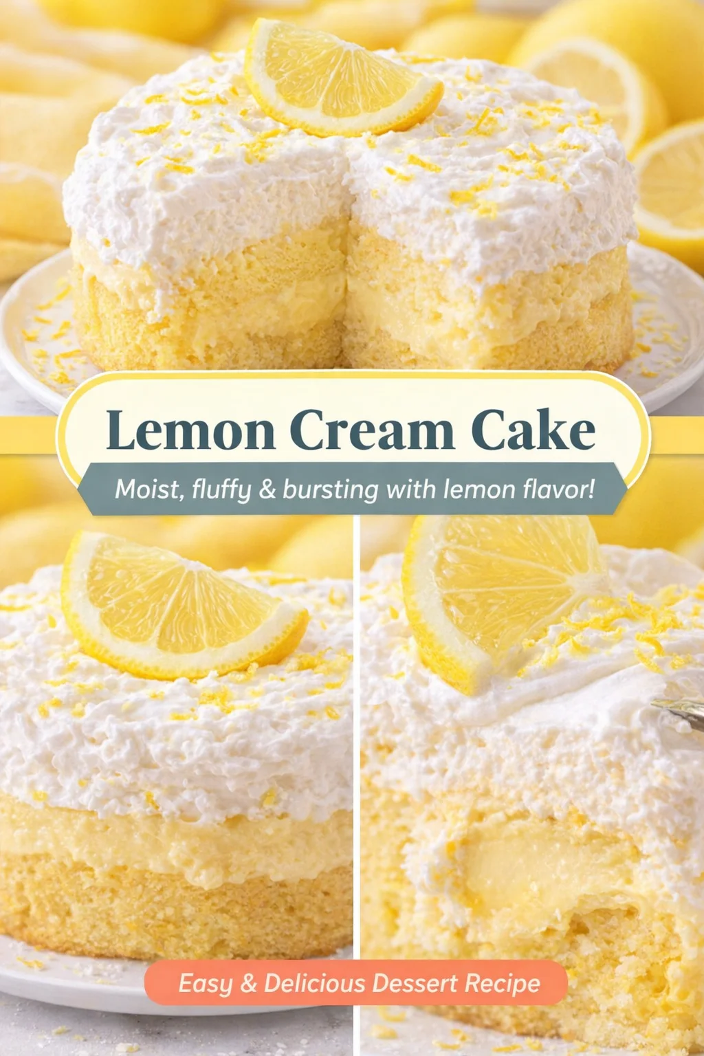 CREAM CHEESE LEMONADE POKE CAKE