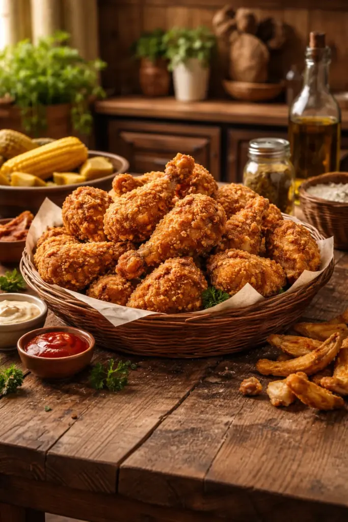 CRISPIEST FRIED CHICKEN