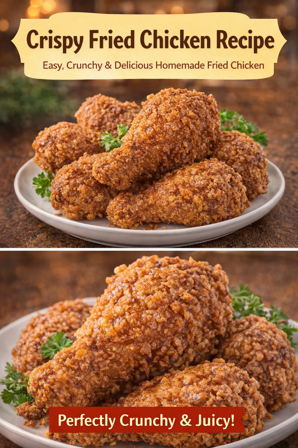 CRISPIEST FRIED CHICKEN