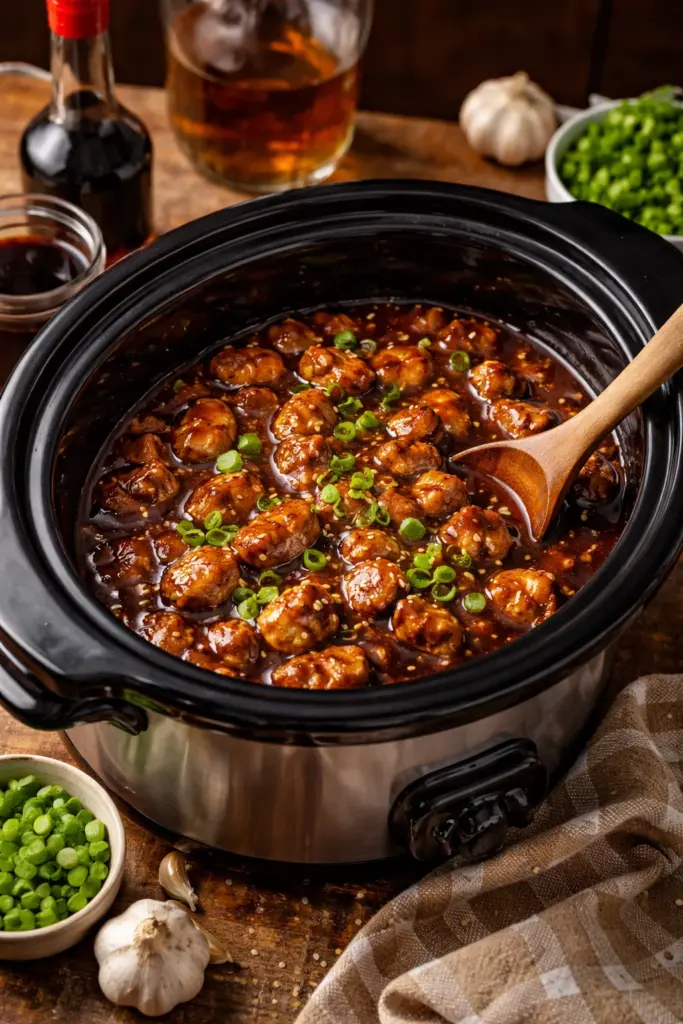 Crock Pot Bourbon Chicken