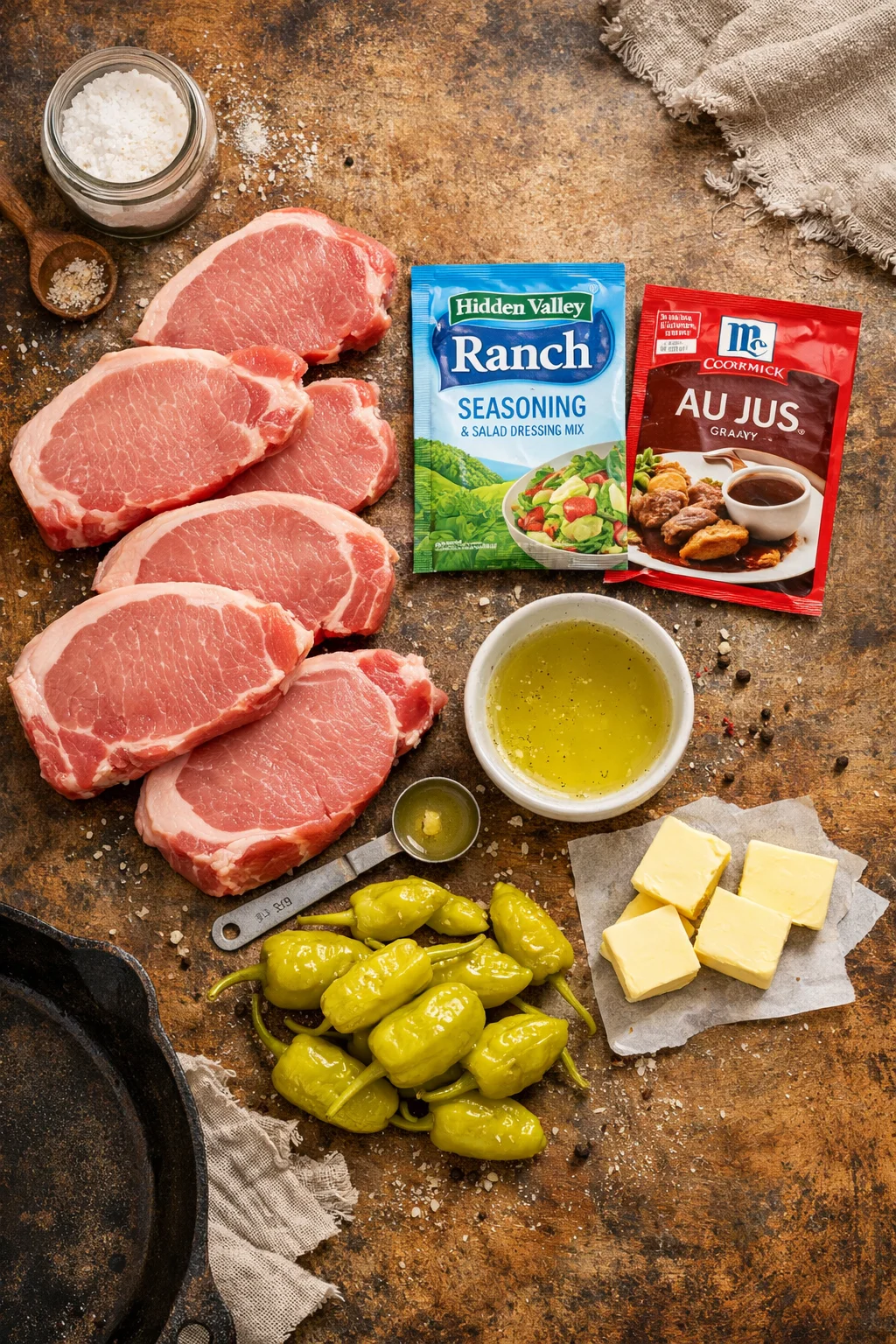 Crock Pot Mississippi Pork Chops