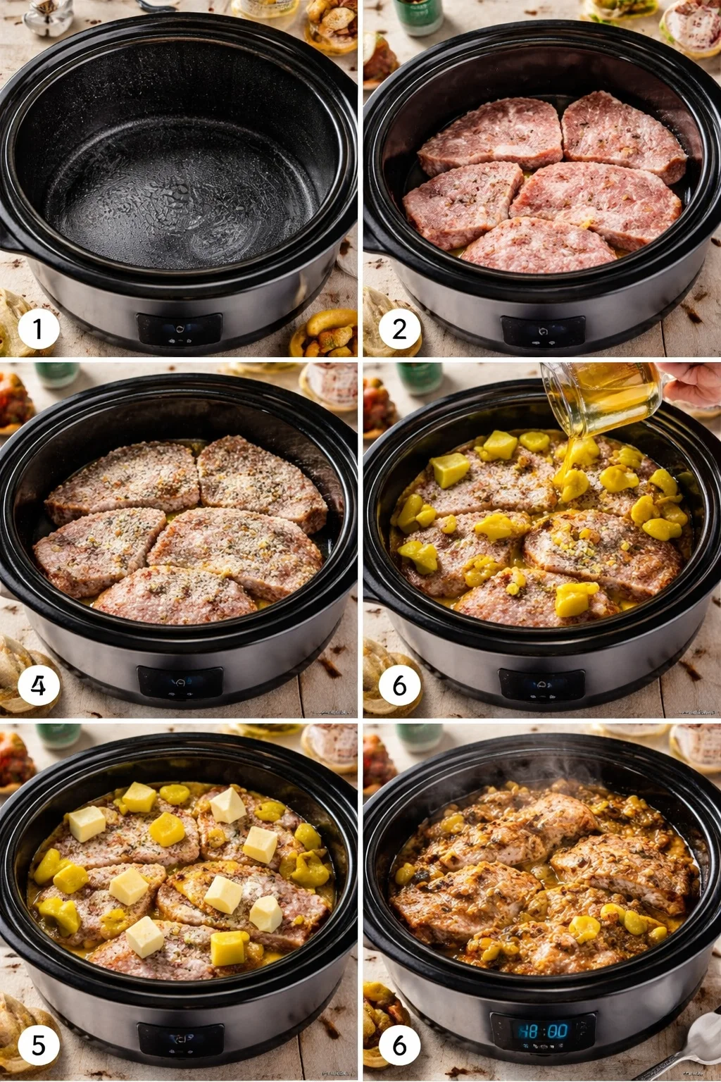 Crock Pot Mississippi Pork Chops