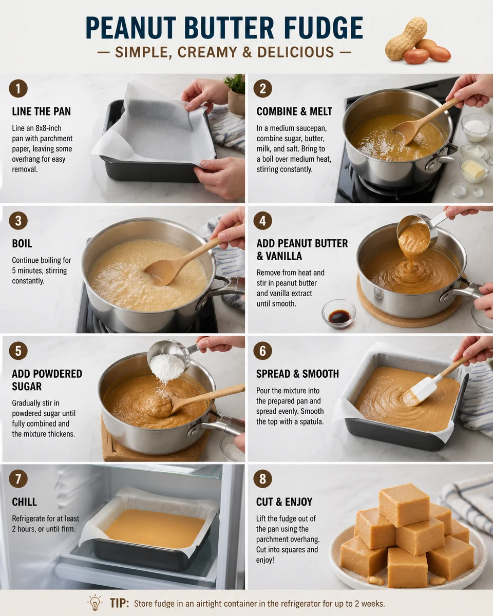 EASY PEANUT BUTTER FUDGE