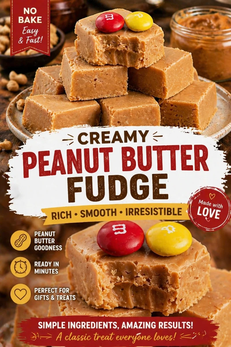 EASY PEANUT BUTTER FUDGE