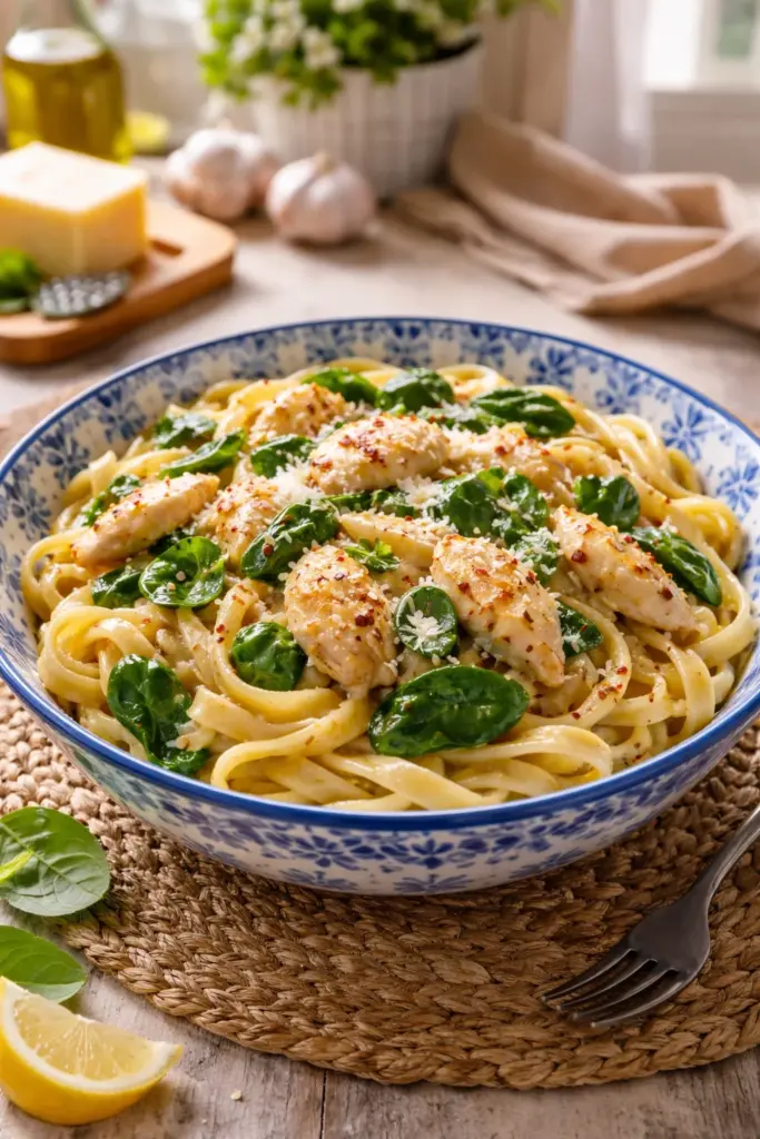 GARLIC CHICKEN PASTA