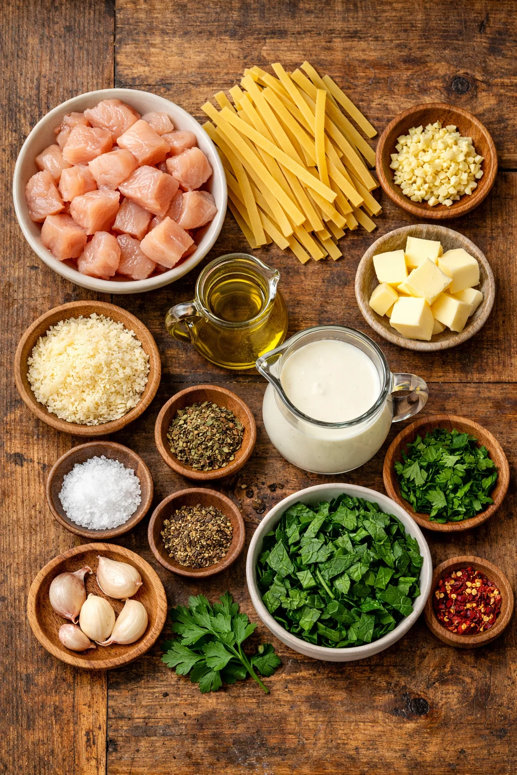 GARLIC CHICKEN PASTA