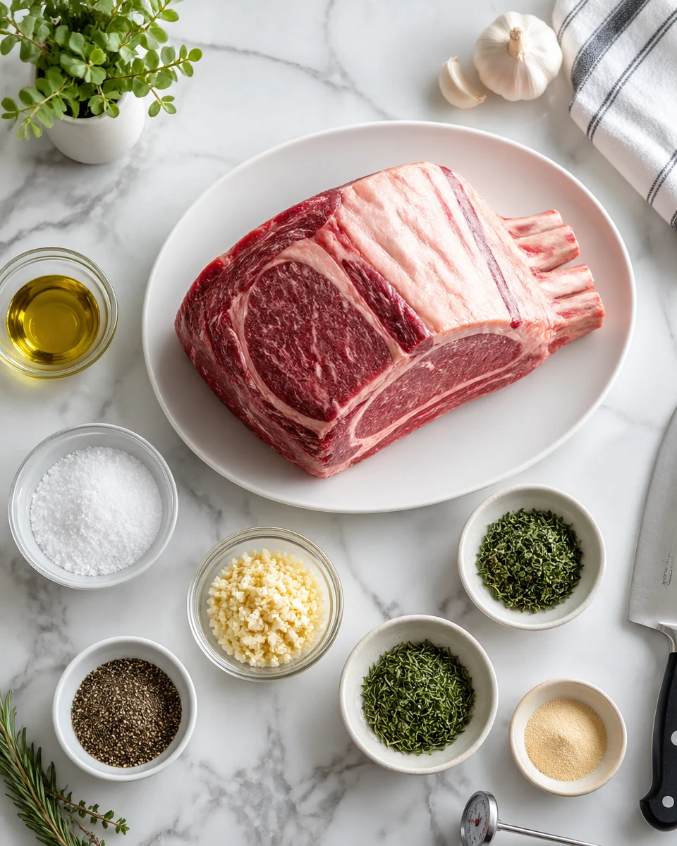 Garlic Crusted Prime Rib