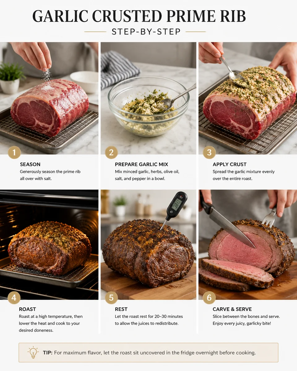 Garlic Crusted Prime Rib