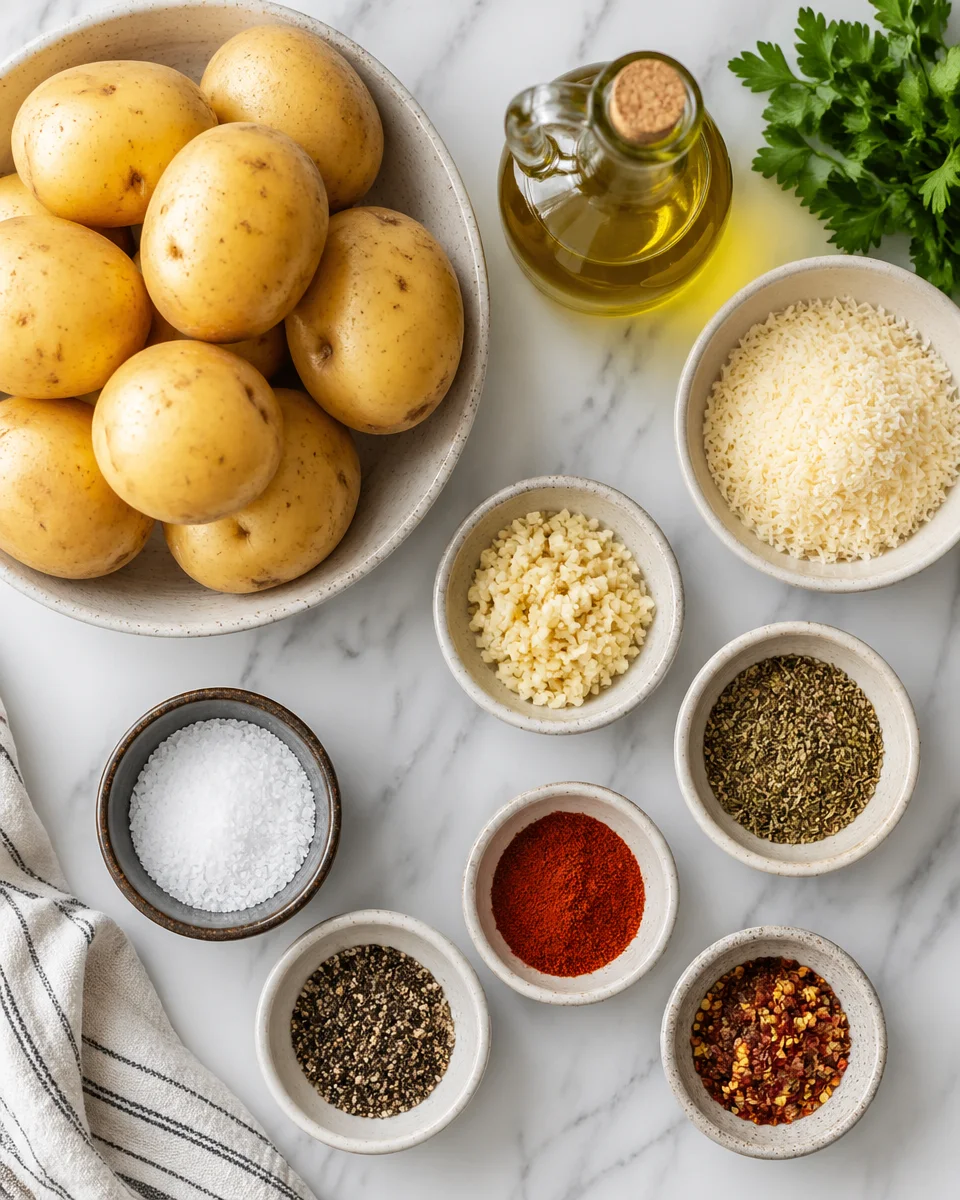 Garlic Parmesan Roasted Potatoes!