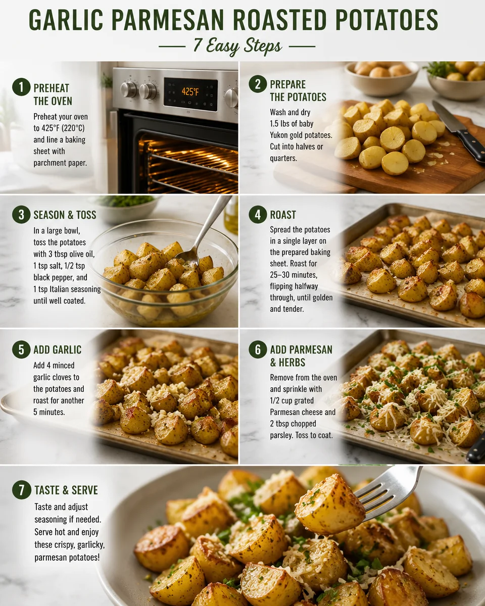 Garlic Parmesan Roasted Potatoes!