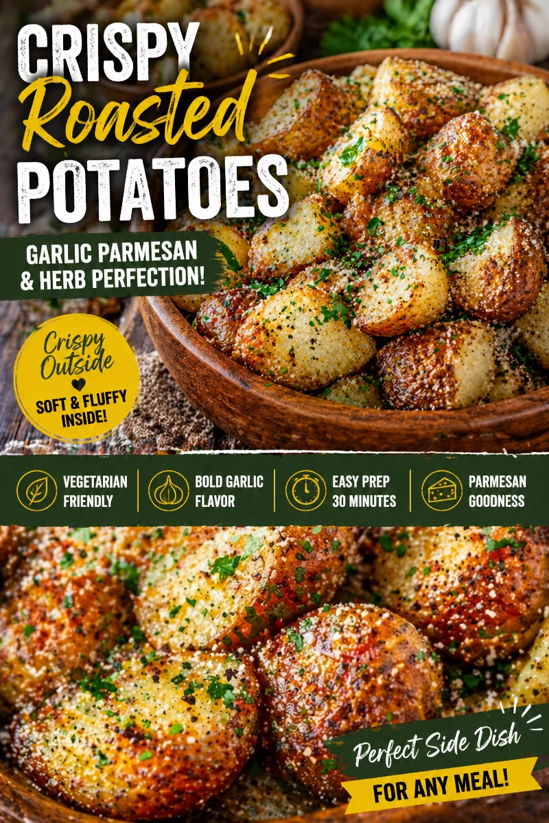 Garlic Parmesan Roasted Potatoes!